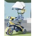 Baby Tricycle with Canopy and Push Handle