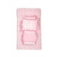 4 Piece Bedding Set (Pillow,Flat Sheet, Bumper, Comforter)