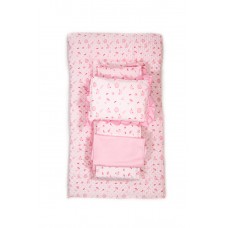 4 Piece Bedding Set (Pillow,Flat Sheet, Bumper, Comforter)